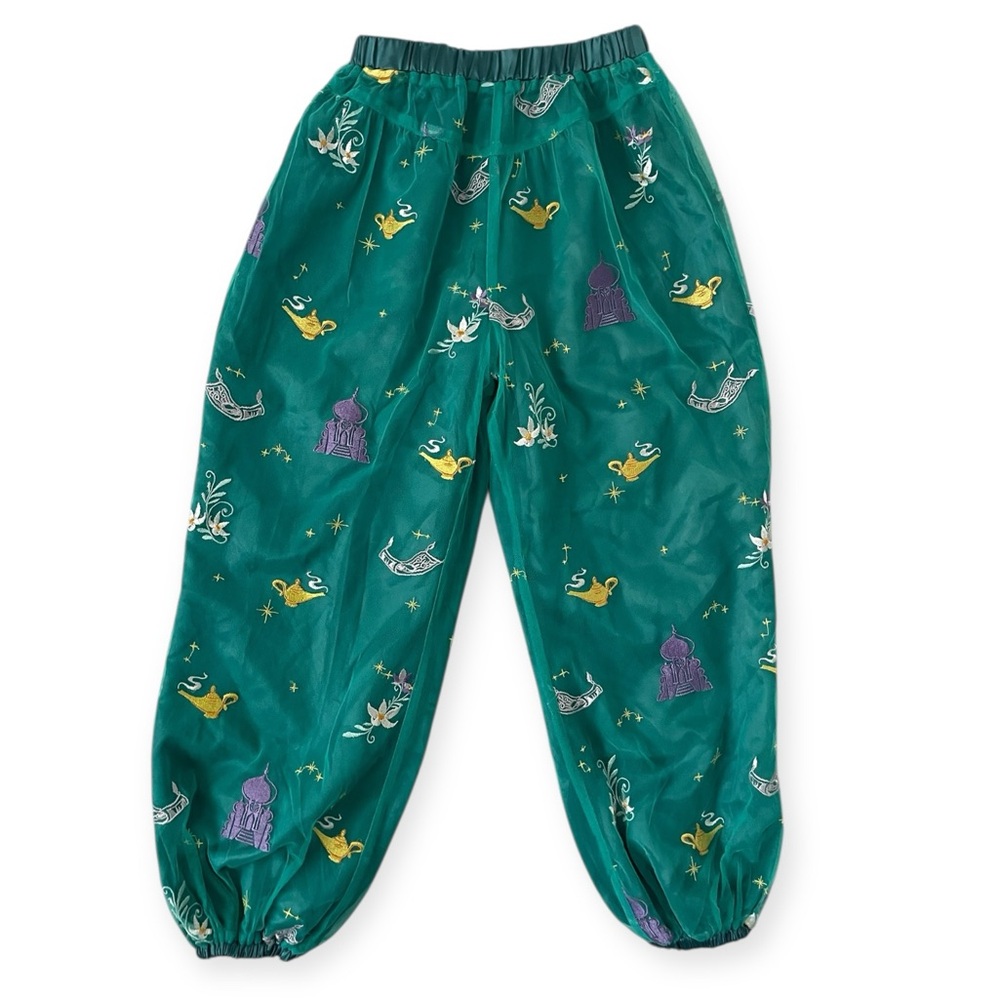 Disney x Hanna Andersson Jasmine Aladdin Harem Tulle dress up play pants girls M
